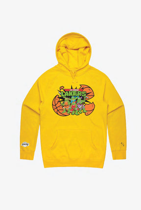 Sweat à capuche P/C x TMNT Los Angeles Lakers - Jaune