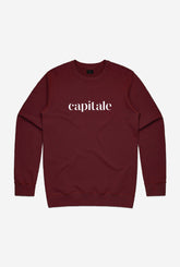 Capitale Crewneck - Maroon