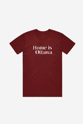 T-shirt Home is Ottawa - Bordeaux